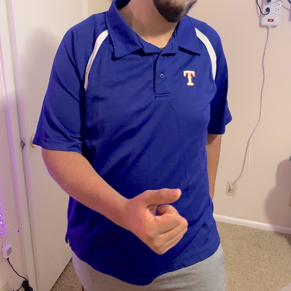 Texas Rangers Althetic Short Sleeve Polo Shirt